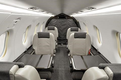 Pilatus PC-12 executive cabin interior